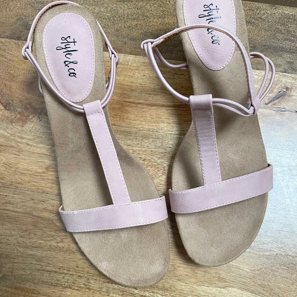 NWOT Style&Co - Mulan Wedge Sandals - Picture 6 of 10